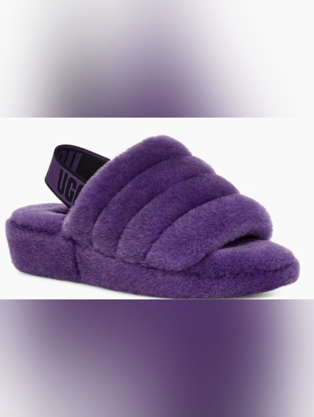 UGG Fluff Yeah Flatform Slide Sandals Size 11 Like New MSRP $110